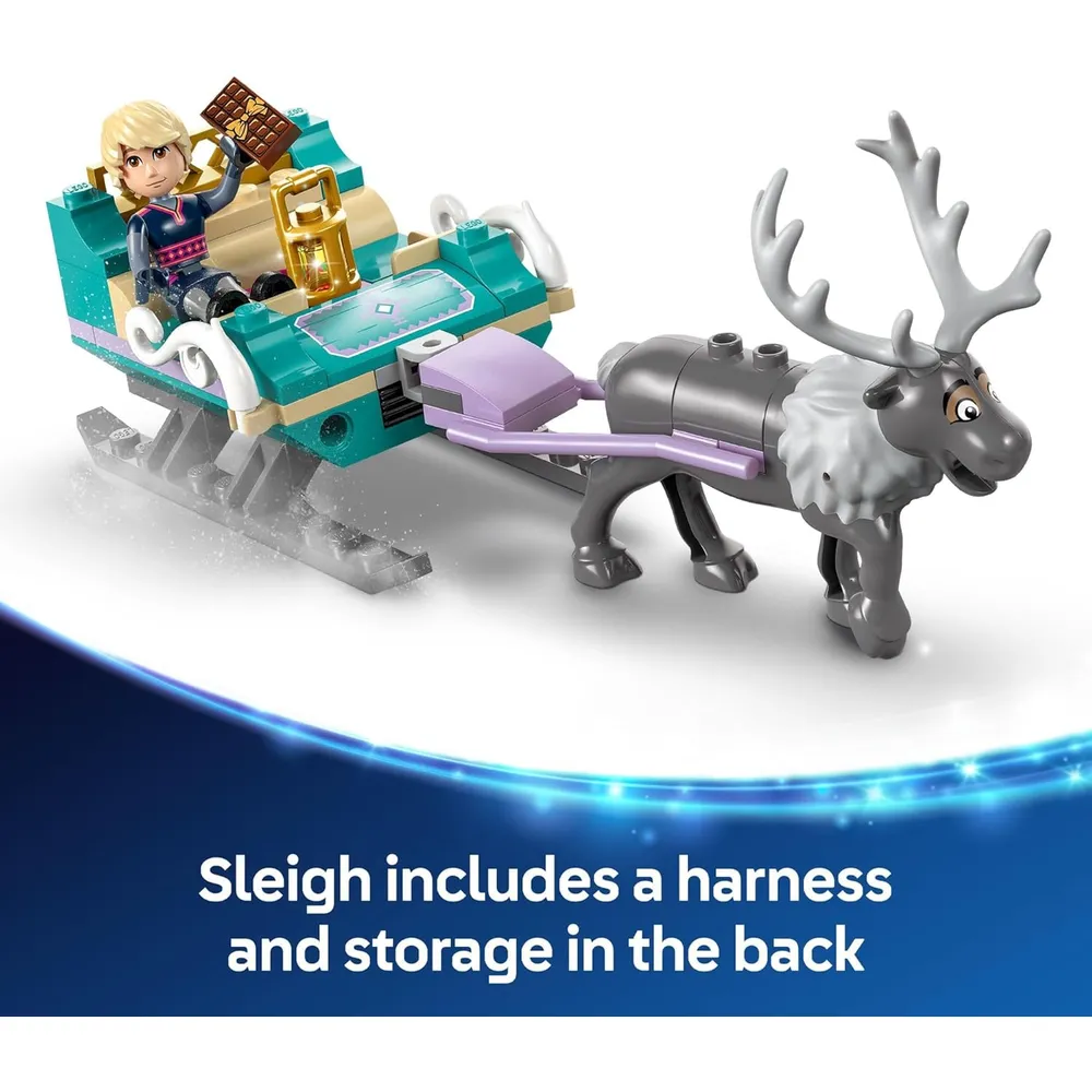 Lego Disney Frozen Trineo de Anna con 2 minimuñecas, set educativo