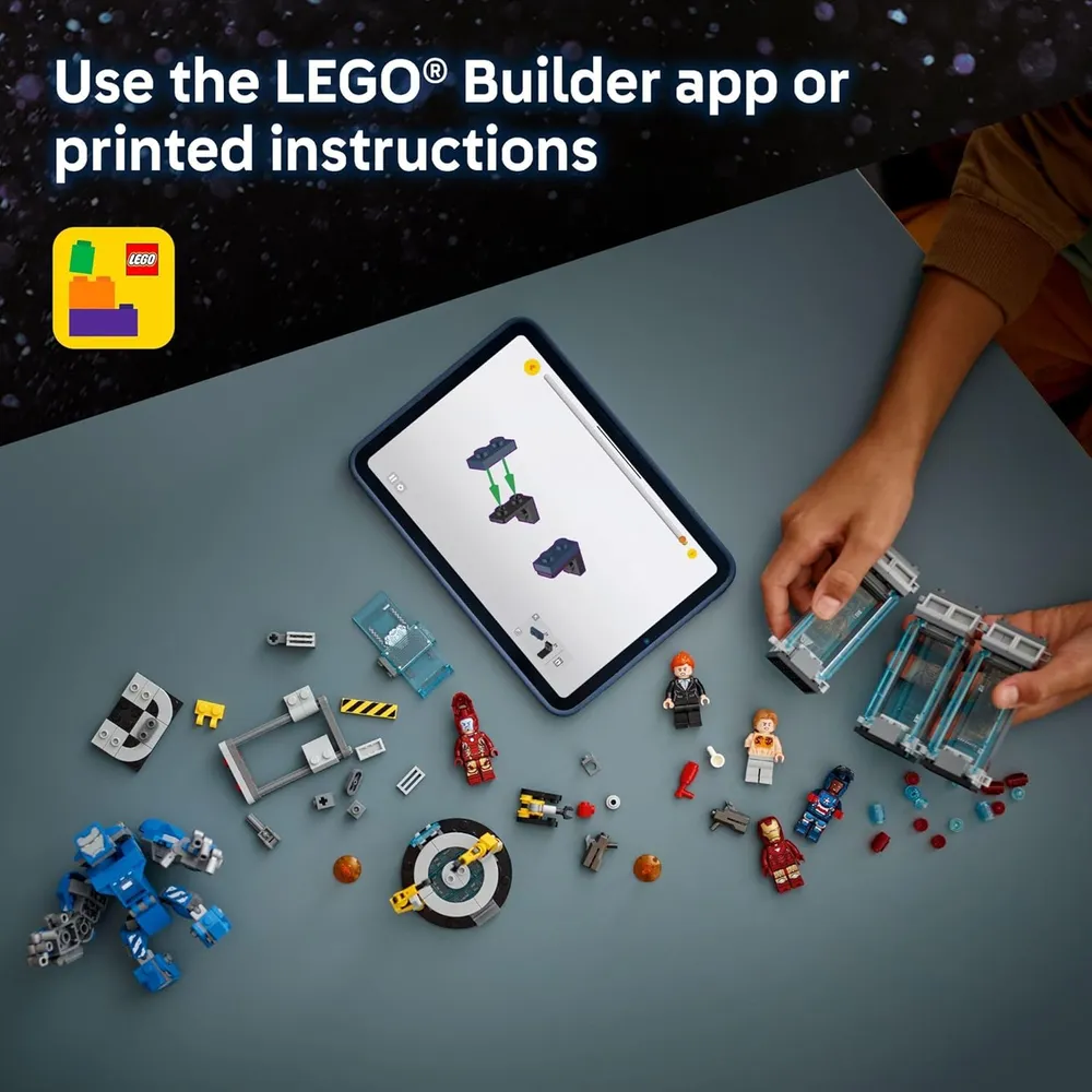 LEGO MARVEL LABORATORIO DE IRON MAN CON MINIFIGURAS