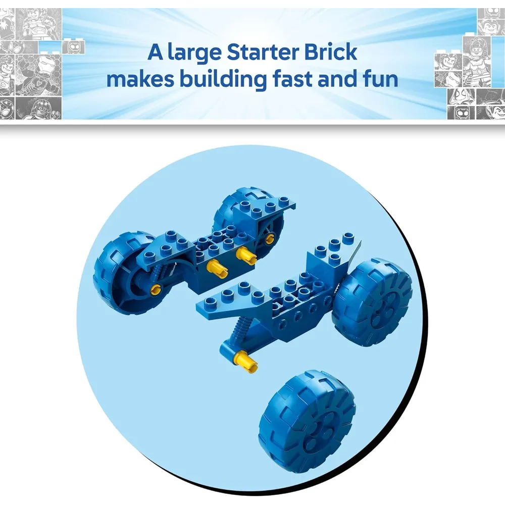Lego Marvel Spidey y amigos: Spidey Dino Crawler Rescue, set preescolar