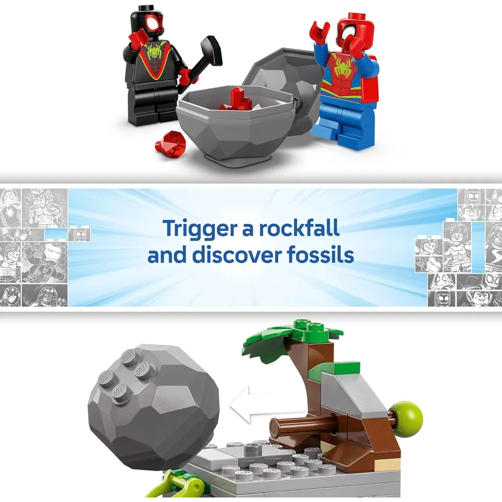 Lego Marvel Spidey y amigos: Spidey Dino Crawler Rescue, set preescolar