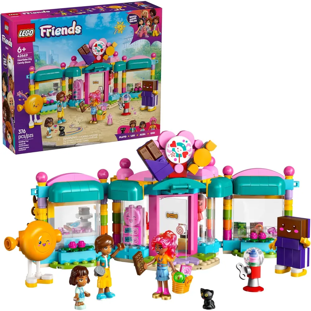 Lego Friends Tienda de dulces Heartlake City con 2 minimuñecas y gato