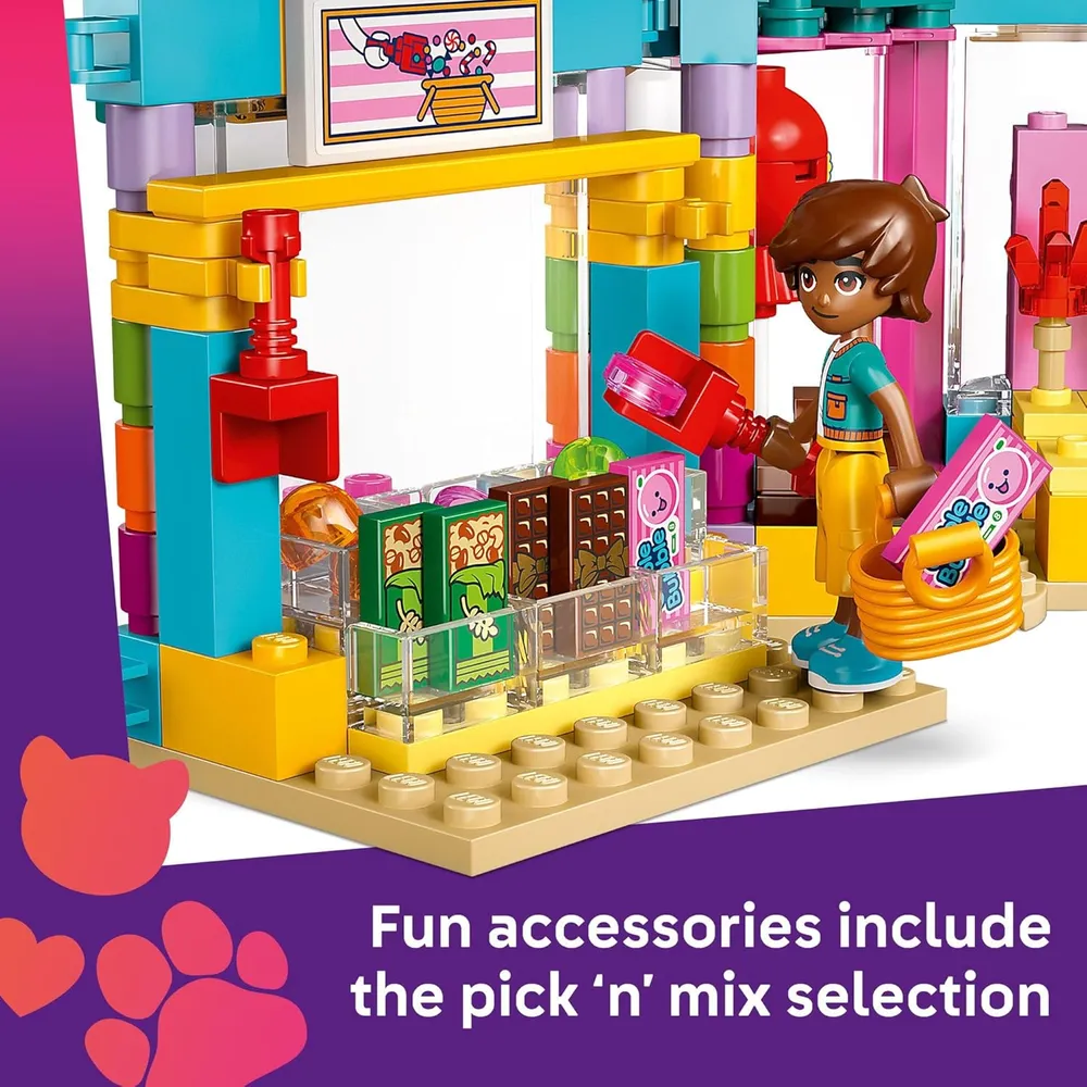 Lego Friends Tienda de dulces Heartlake City con 2 minimuñecas y gato