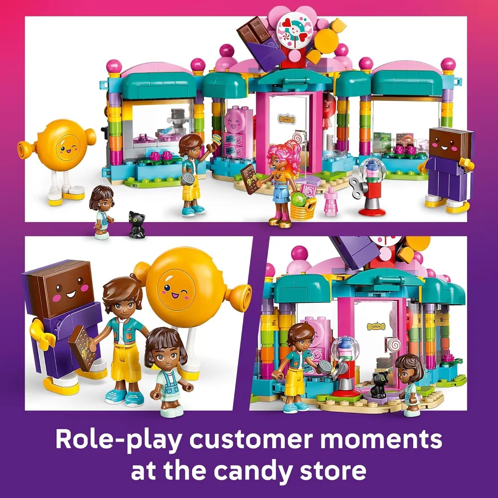 Lego Friends Tienda de dulces Heartlake City con 2 minimuñecas y gato