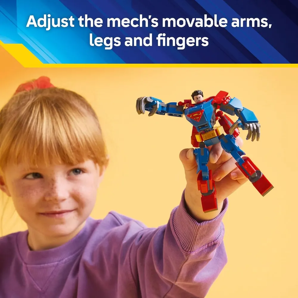 Lego DC Superman Mech vs Lex Luthor, set de construcción y figura de acción