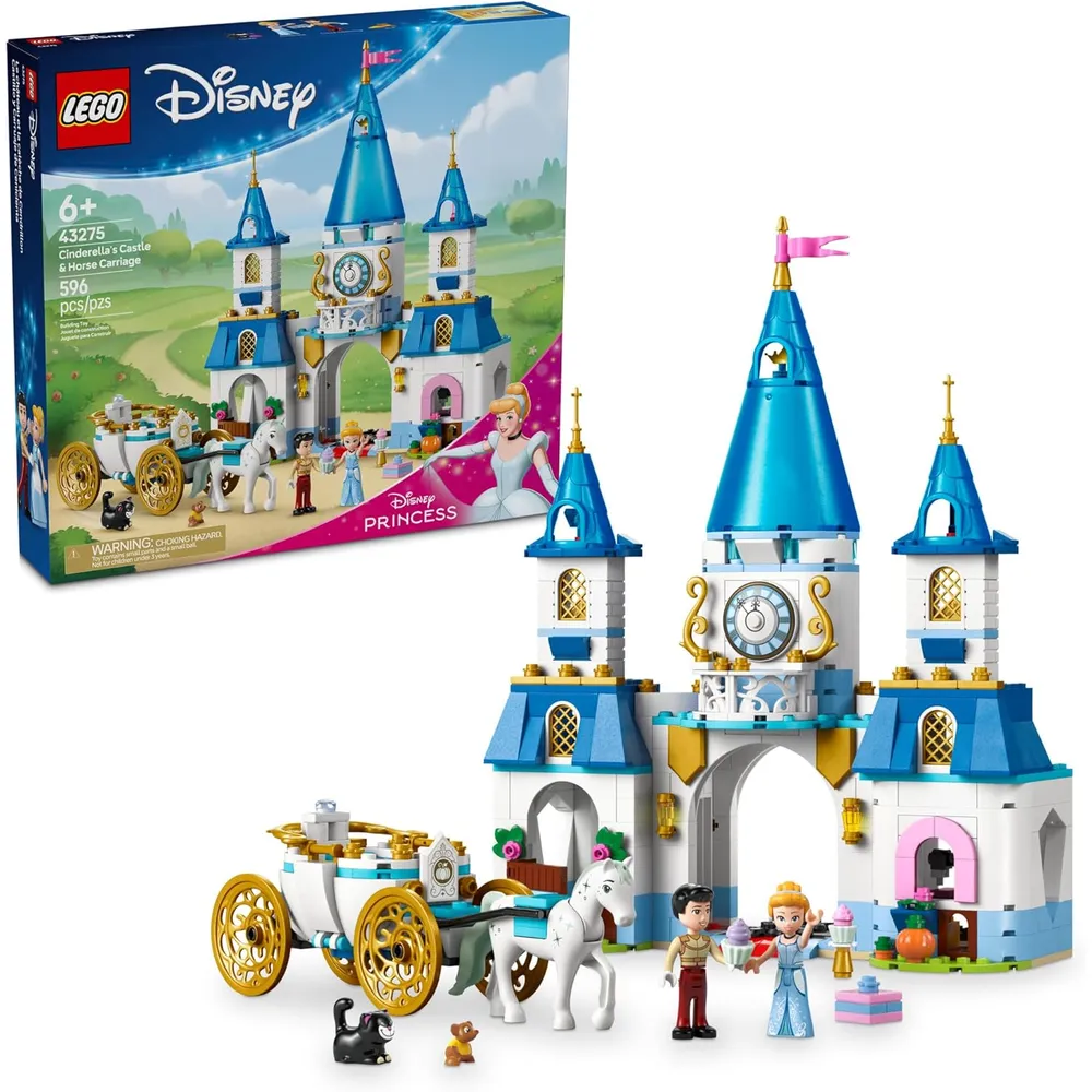 Lego Disney Princess Castillo y carruaje de Cenicienta con 2 minimuñecas