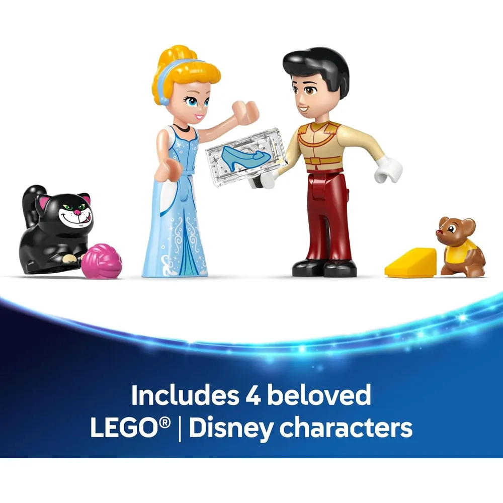 Lego Disney Princess Castillo y carruaje de Cenicienta con 2 minimuñecas