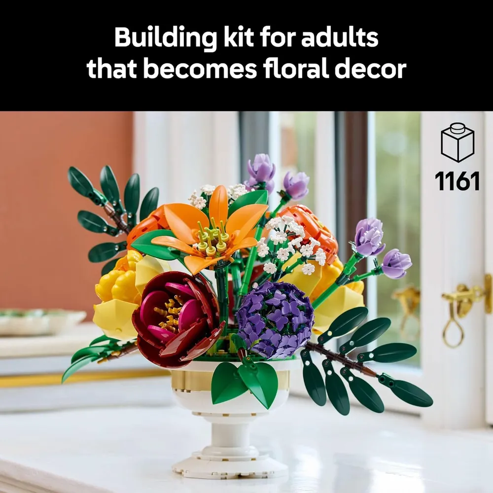 Lego Botanicals flores artificiales, decoración de mesa para adultos