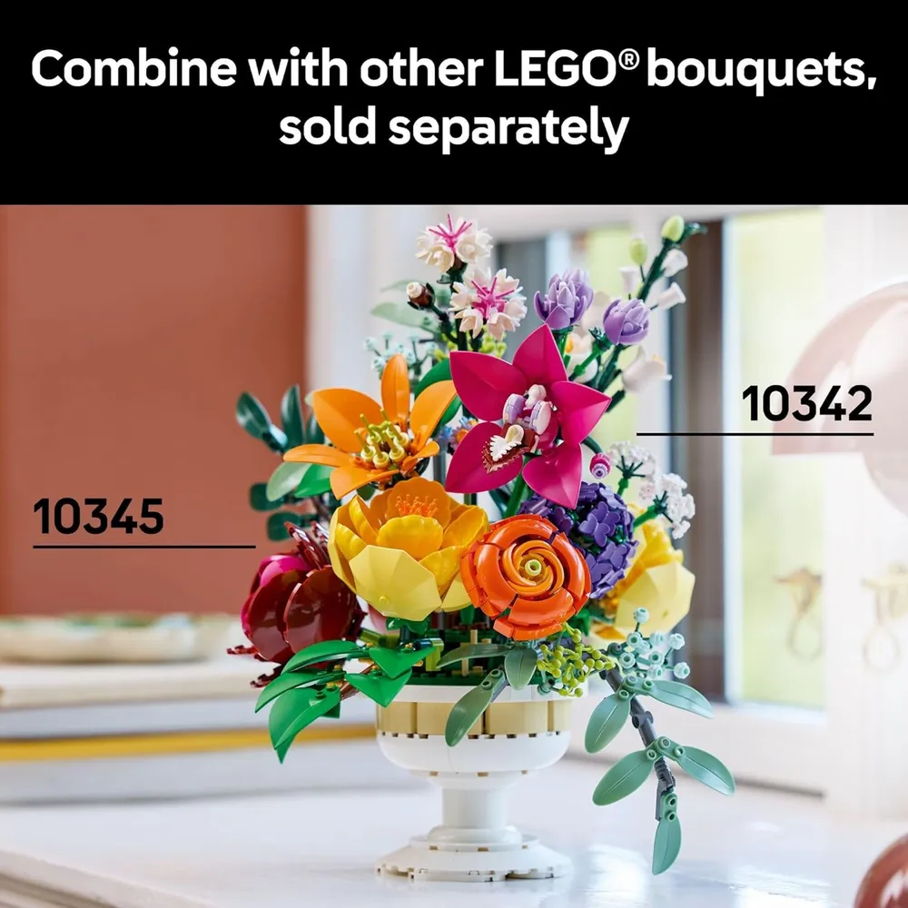 Lego Botanicals flores artificiales, decoración de mesa para adultos