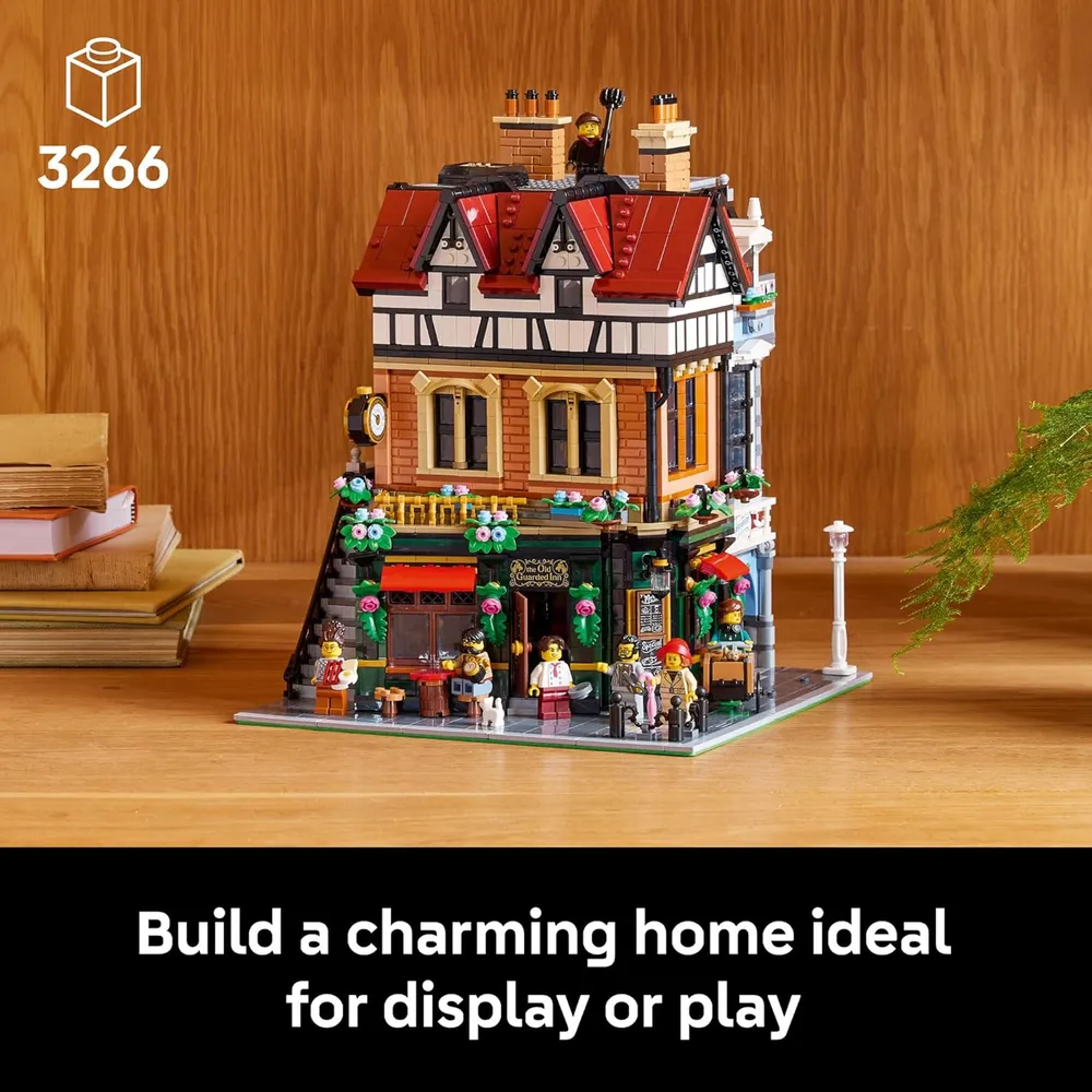 Lego Icons Tudor Corner, kit de casa miniatura para adultos