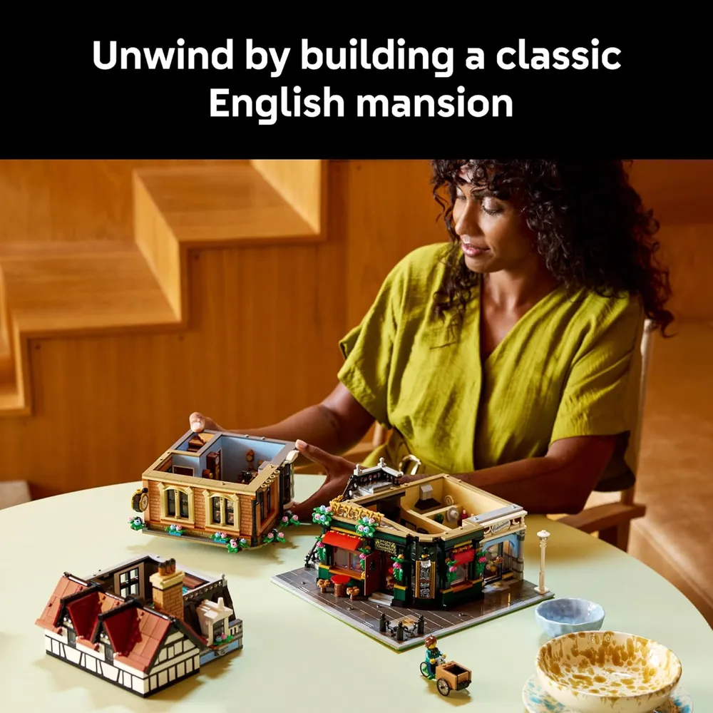 Lego Icons Tudor Corner, kit de casa miniatura para adultos