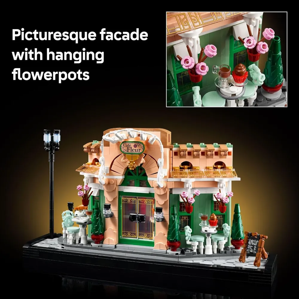 Lego Icons Café París, set coleccionable para decoración del hogar