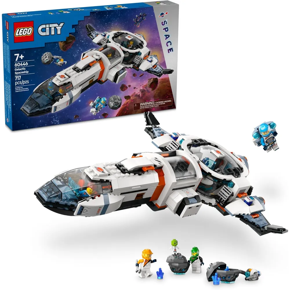Lego City Nave Espacial Galáctica Modular con 4 astronautas y alienígena