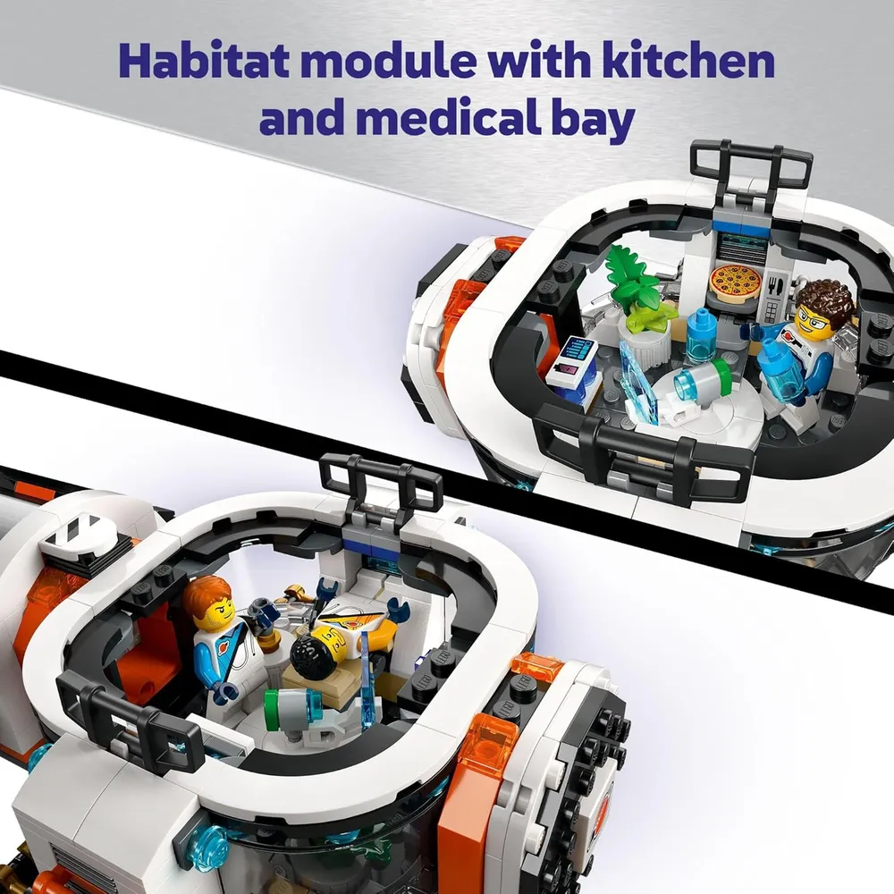 Lego City Nave Espacial Galáctica Modular con 4 astronautas y alienígena