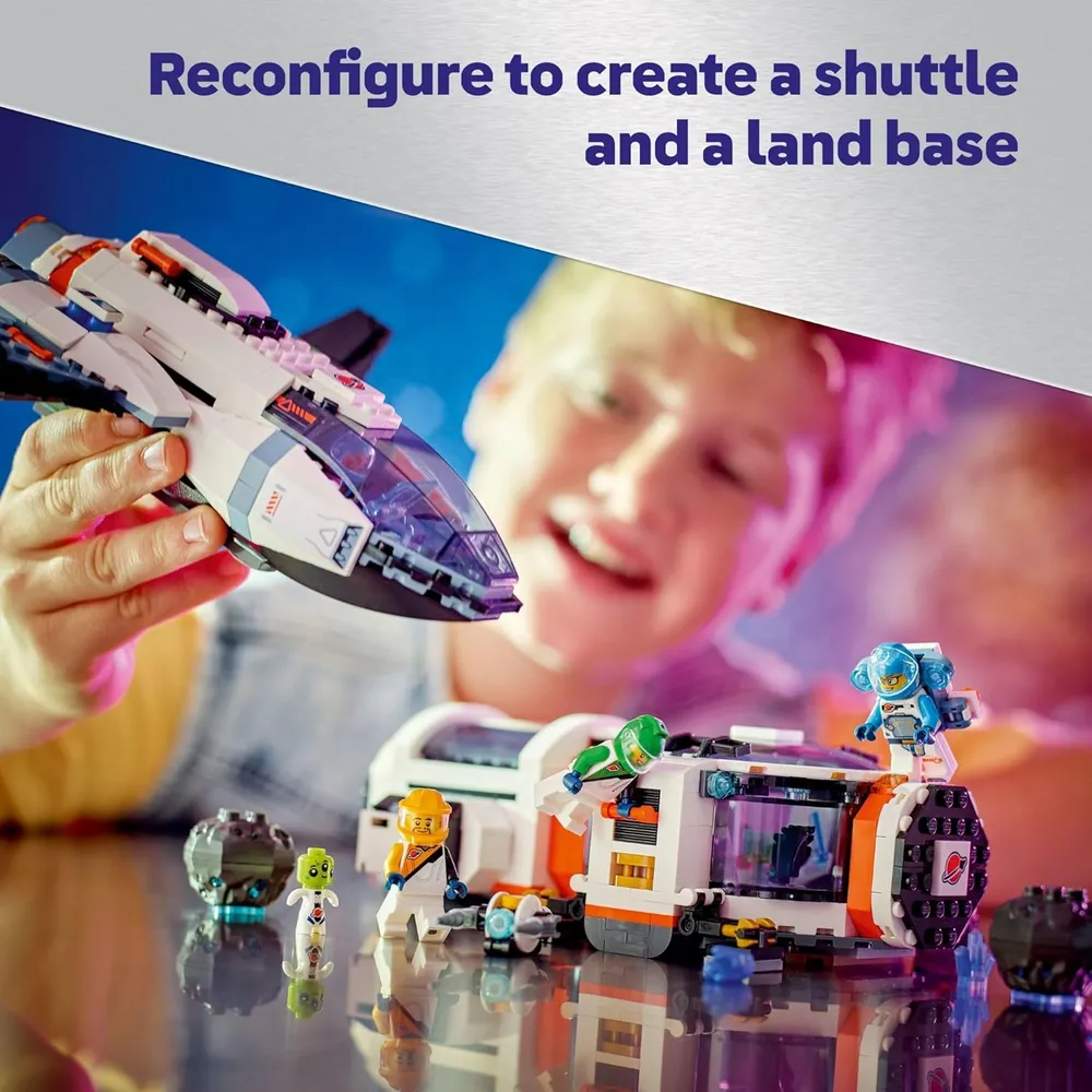 Lego City Nave Espacial Galáctica Modular con 4 astronautas y alienígena
