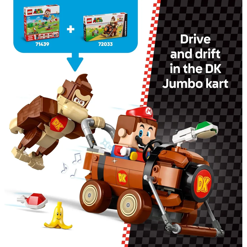 LEGO SUPER MARIO MARIO KART DONKEY KONG Y DK JUMBO