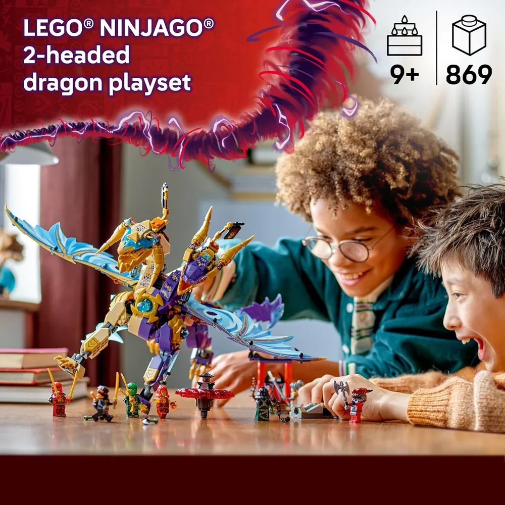 LEGO NINJAGO ARCO DEL DRAGÓN DE ENFOQUE CON 8 MINIFIGURAS