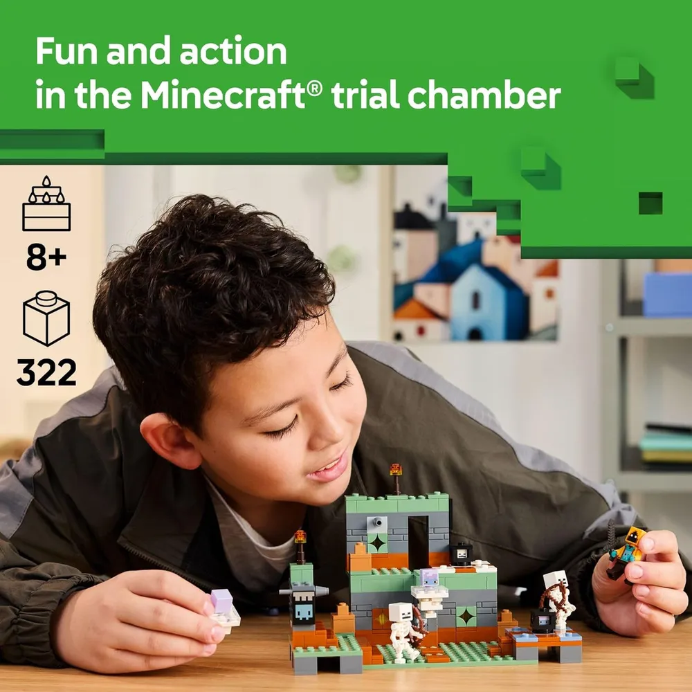 LEGO MINECRAFT LA CÁMARA DEL JUICIO CON MINIFIGURA SHADOW HOODIE