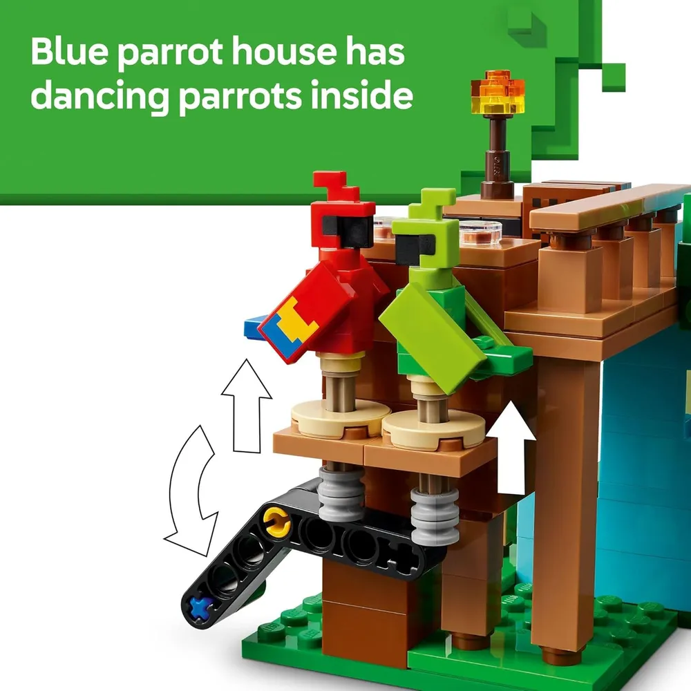 Lego Minecraft Casas para loros, minifiguras y accesorios de juego