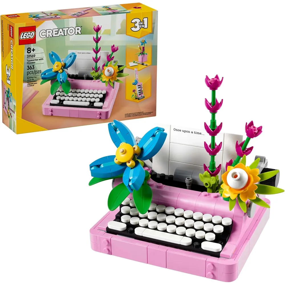 LEGO CREATOR 3 EN 1 MÁQUINA DE ESCRIBIR CON FLORES