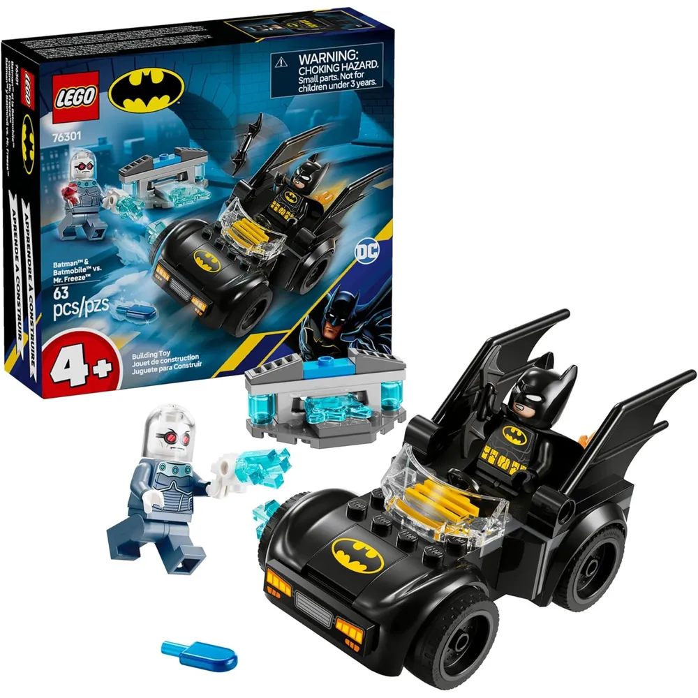 Lego DC Batman y Batmóvil vs Mr. Freeze, set de construcción de superhéroe