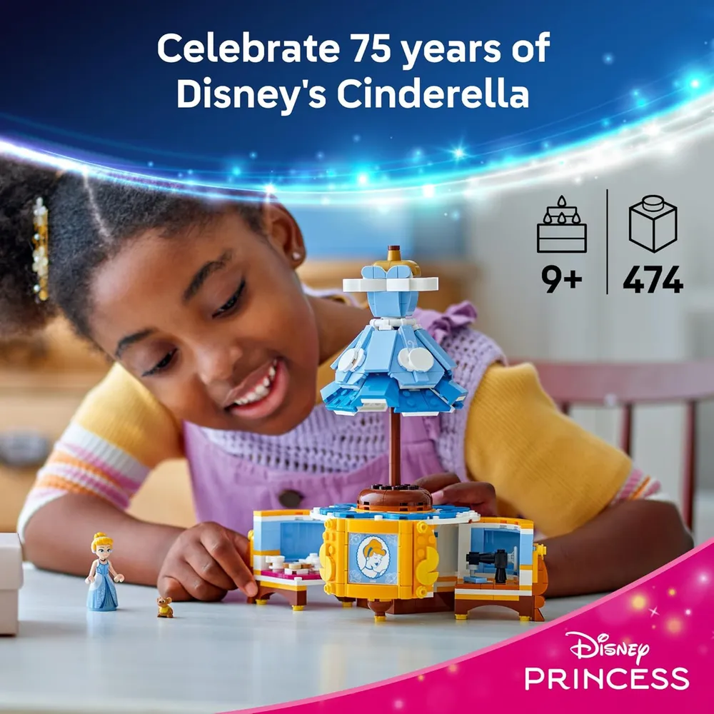 Lego Disney Princess Vestido de Cenicienta con minimuñeca, juguete de moda