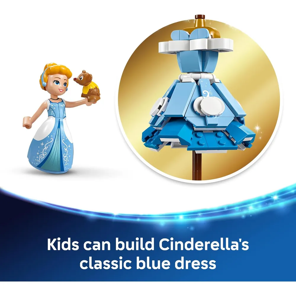 Lego Disney Princess Vestido de Cenicienta con minimuñeca, juguete de moda
