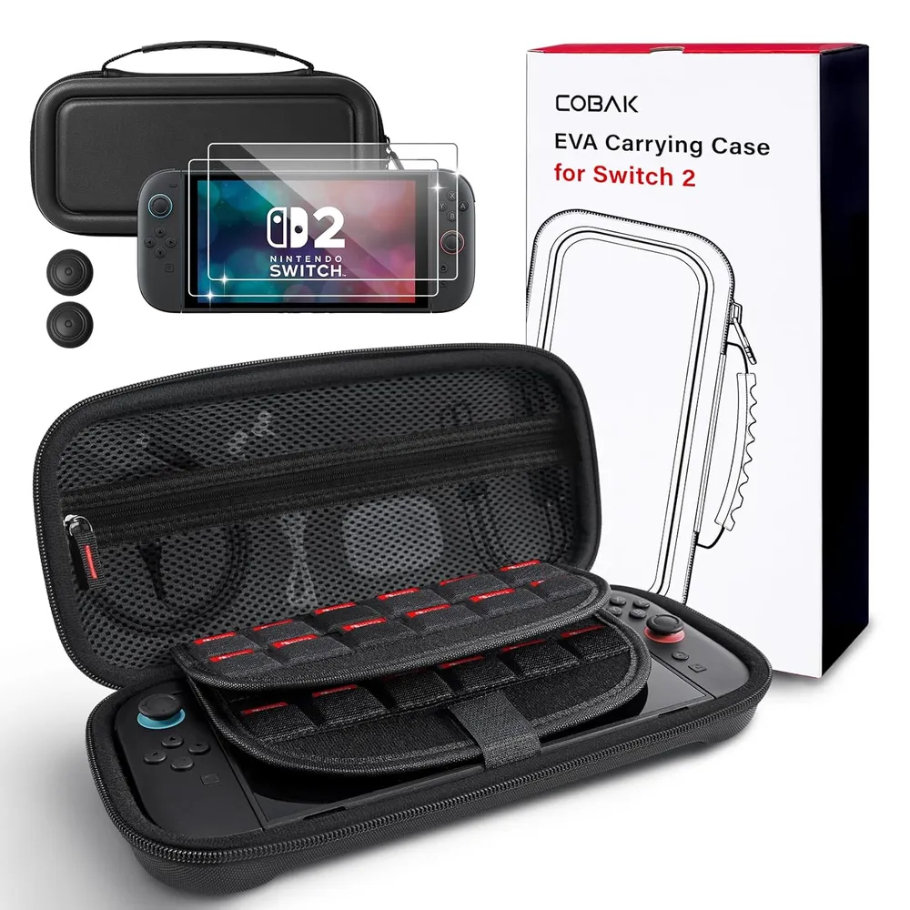 Estuche de Viaje Gran Capacidad para Nintendo Switch 2 | Negro