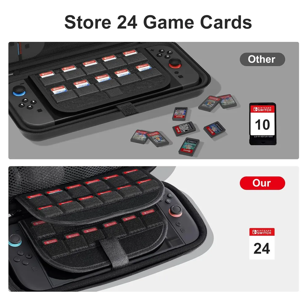b0dj2w38wk_2_webp.webp Estuche de Viaje Gran Capacidad para Nintendo Switch 2 | Negro
