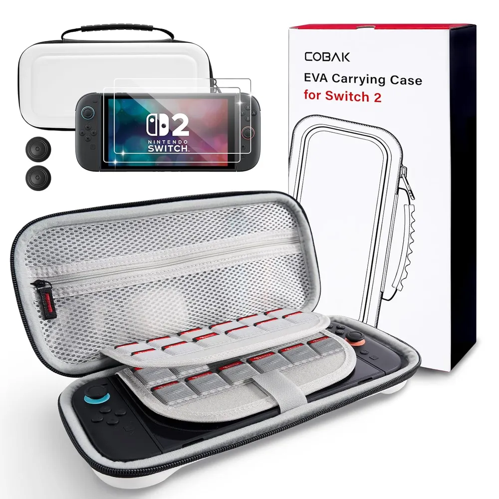 Estuche de Viaje Gran Capacidad para Nintendo Switch 2 | Blanco
