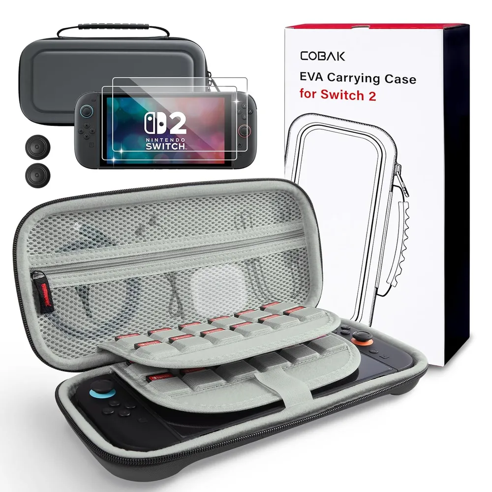 Estuche de Viaje Gran Capacidad para Nintendo Switch 2 | Gris