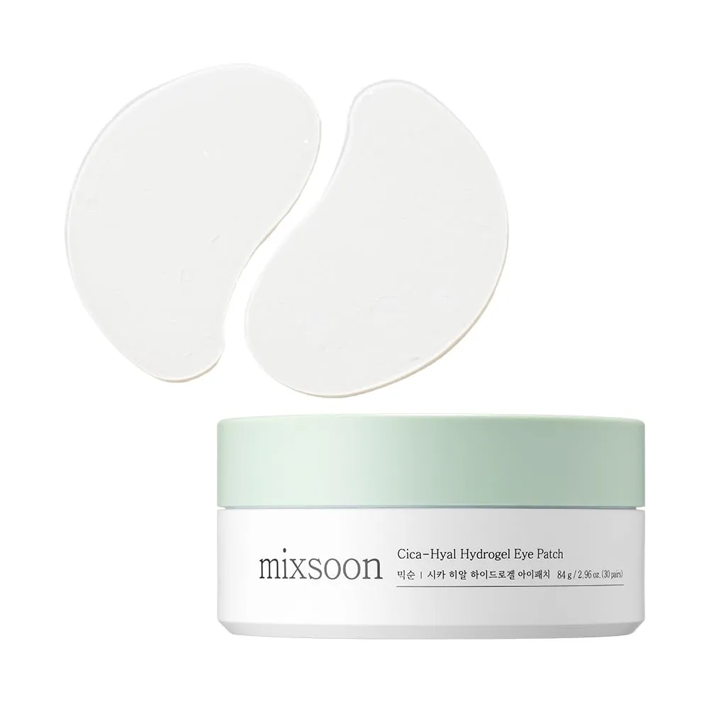 Mixsoon Parches Cica‑Hyal Hidrogel 84 g (30 pares) – Korea Skin Care