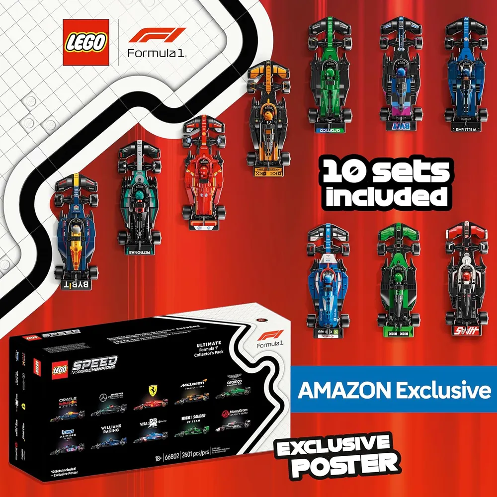LEGO SPEED CHAMPIONS ULTIMATE F1 COLLECTOR'S PACK 10 EN 1