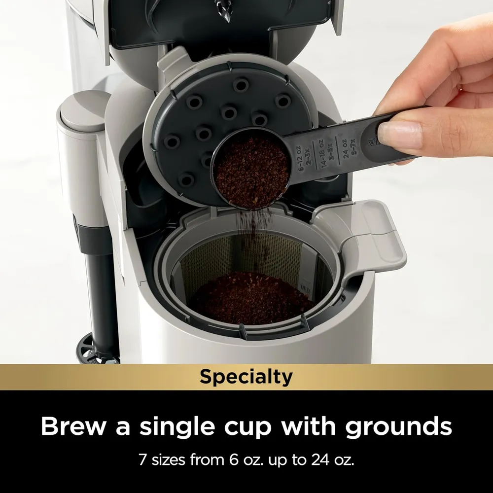 NINJA CAFETERA MONODOSIS PODS & GROUNDS, ESPUMADOR Y 1.5 L | PIEDRA