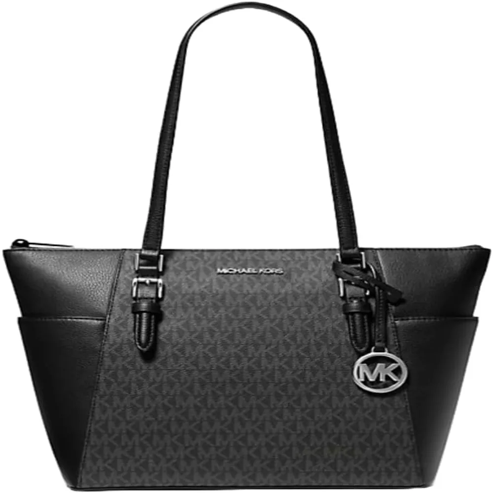 b0djmw9y5s_0_webp.webp Michael Kors | Bolso Tote Charlotte Cuero Saffiano con Cremallera (PVC Negro)