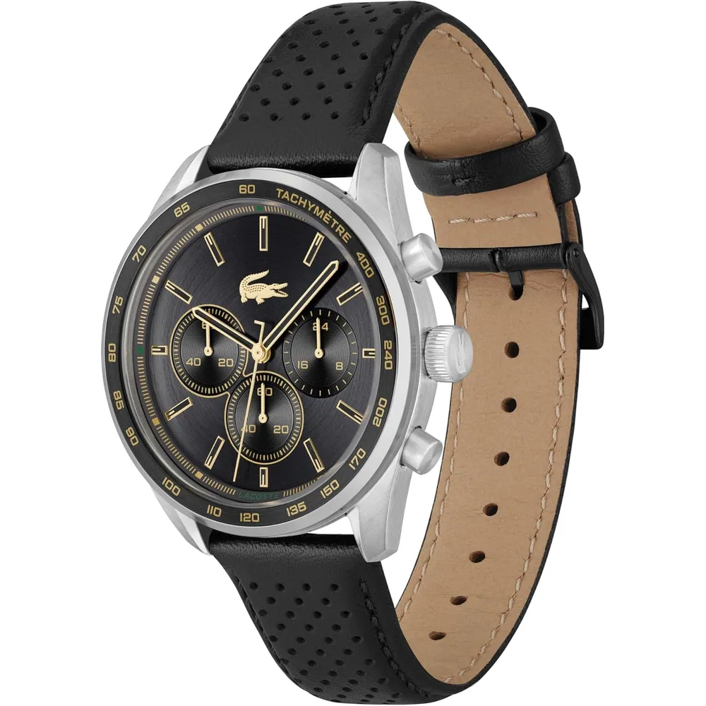 RELOJ LACOSTE 12.12 SCUBA CUARZO 43 MM HOMBRE - BLACK/GOLD