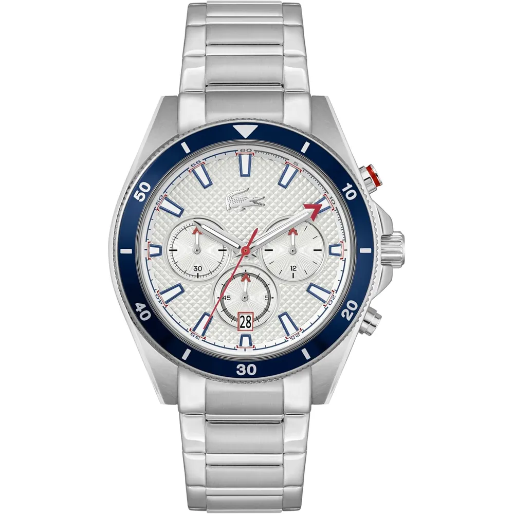 RELOJ LACOSTE MAINSAIL CRONÓGRAFO 43 MM HOMBRE - SILVER/WHITE