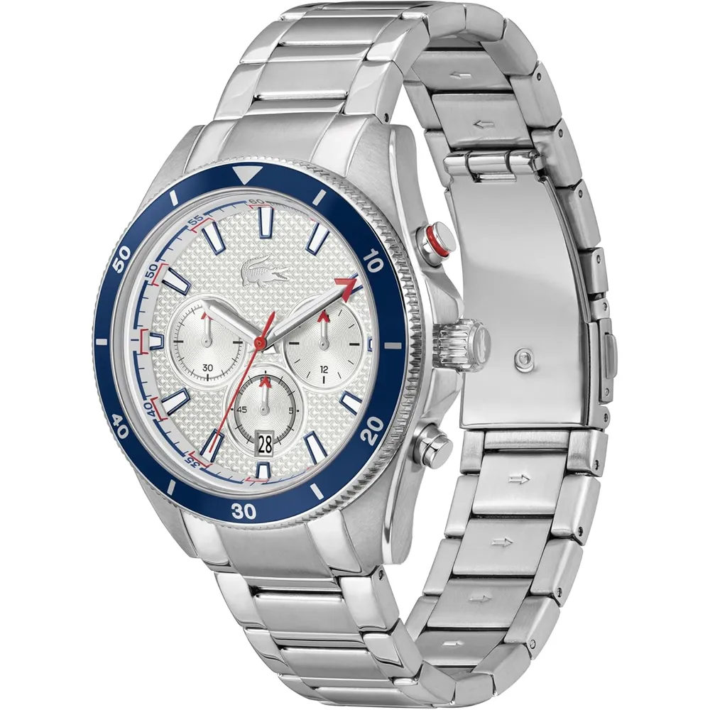RELOJ LACOSTE MAINSAIL CRONÓGRAFO 43 MM HOMBRE - SILVER/WHITE