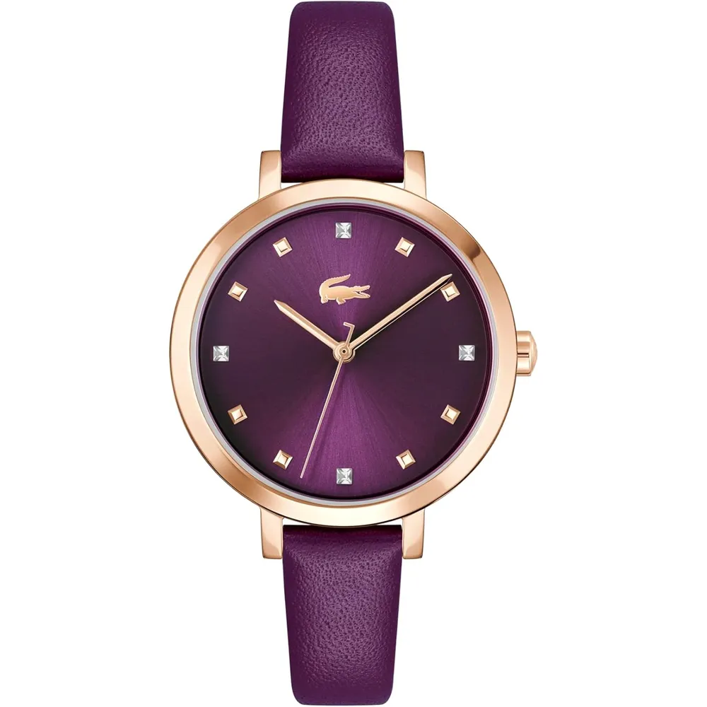 RELOJ LACOSTE RIGA 3H DE CUARZO 34 MM MUJER - Plum