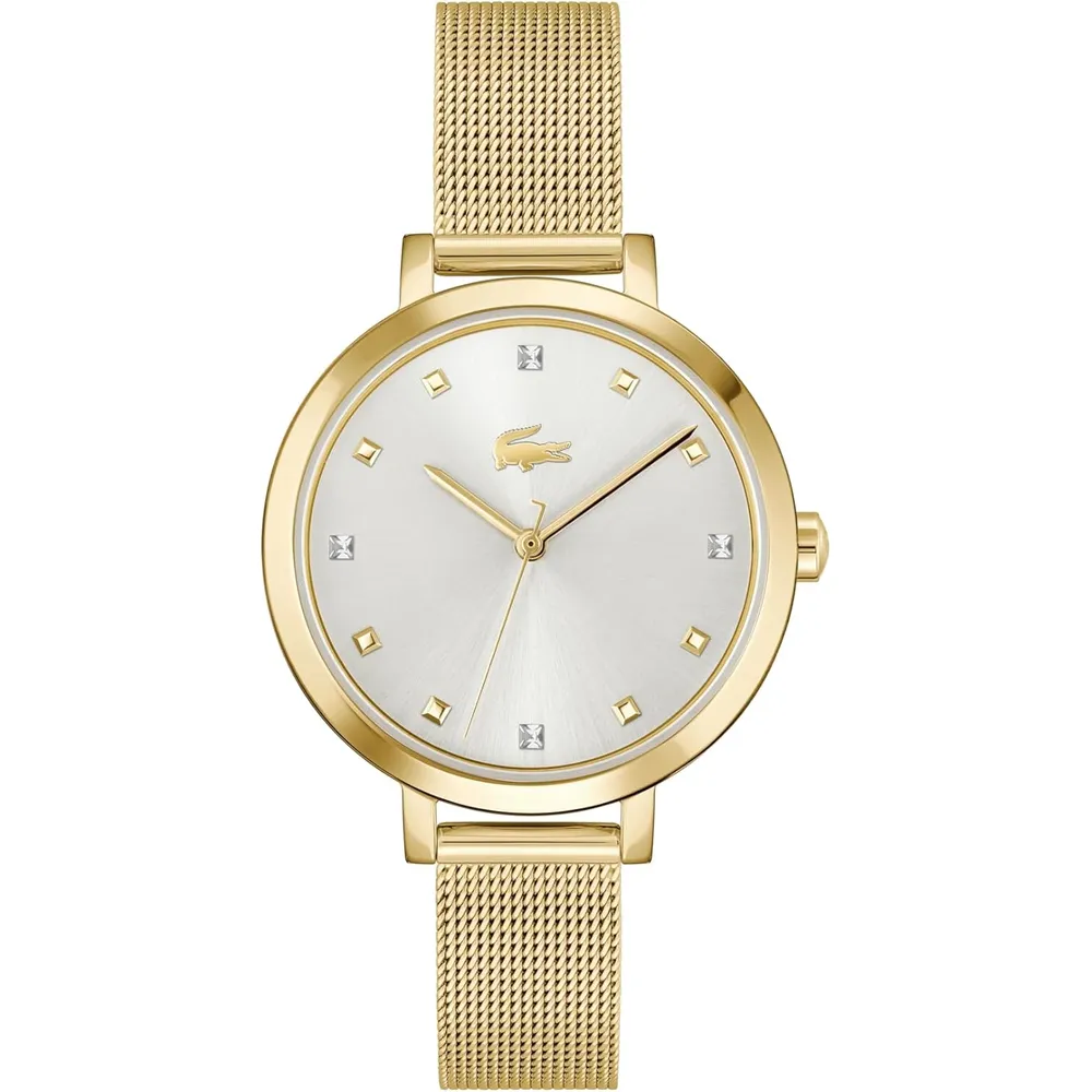 RELOJ LACOSTE RIGA 3H DE CUARZO 34 MM MUJER - GOLD MESH