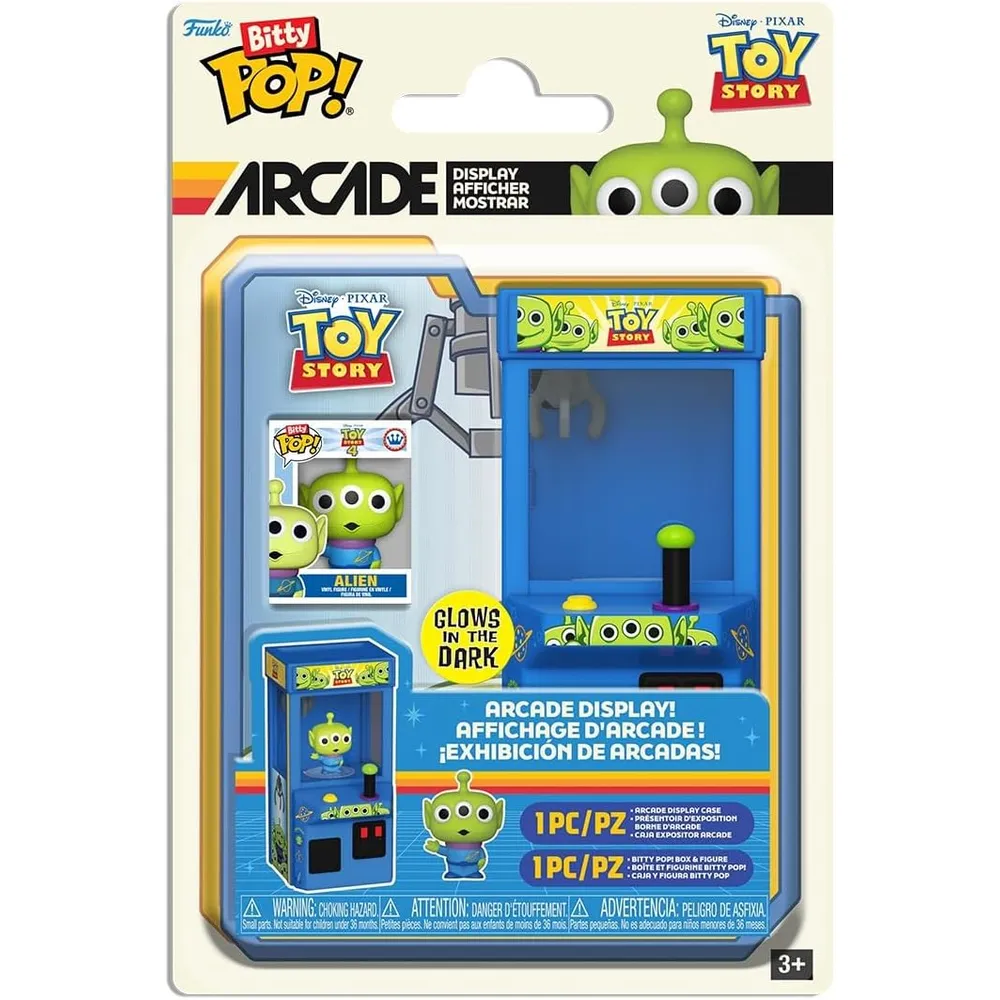 Funko Pop | Bitty Arcade Claw Alien de Toy Story (Brilla en la oscuridad)