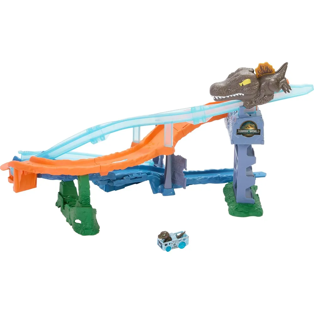 HOT WHEELS PISTA COMPLETA JURASSIC WORLD CRASH & SPLASH