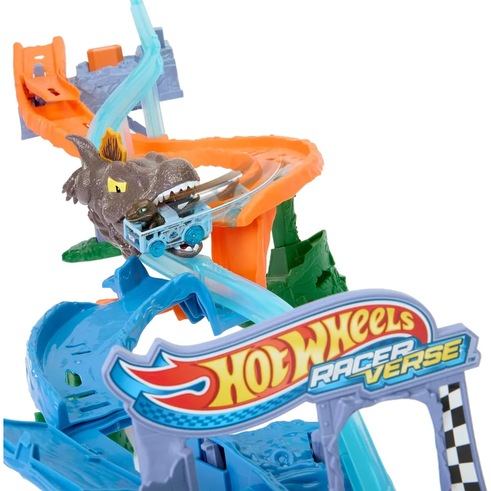 HOT WHEELS PISTA COMPLETA JURASSIC WORLD CRASH & SPLASH