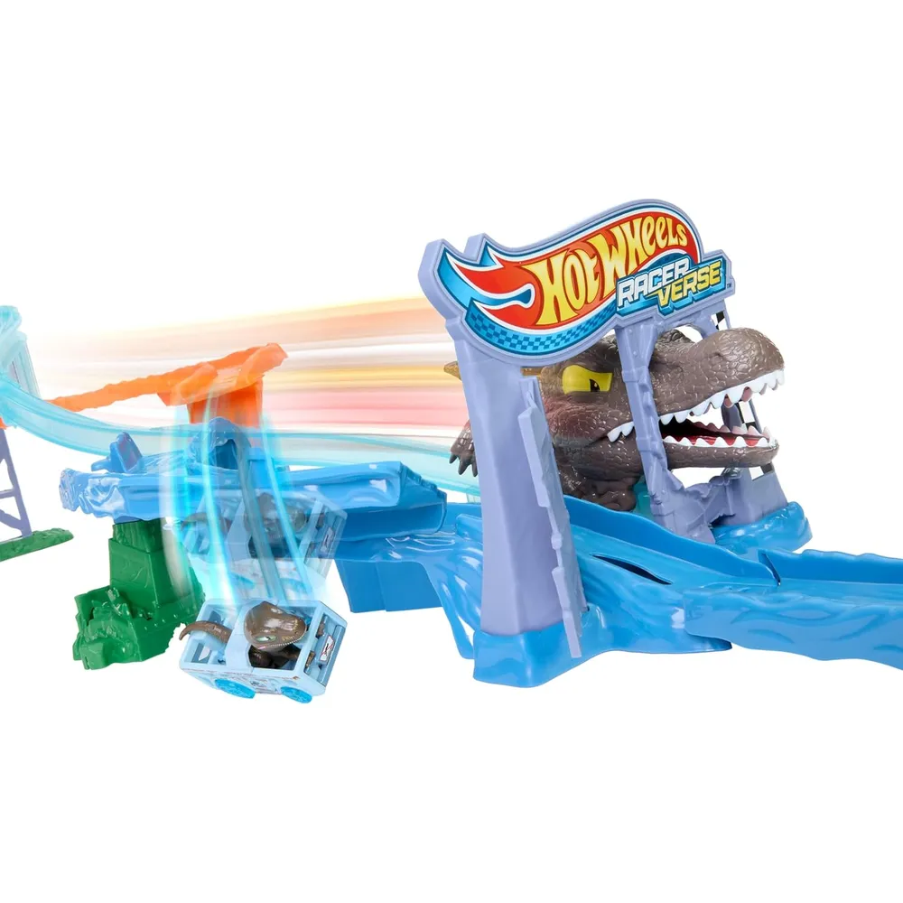 HOT WHEELS PISTA COMPLETA JURASSIC WORLD CRASH & SPLASH