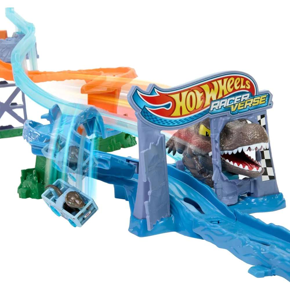 HOT WHEELS PISTA COMPLETA JURASSIC WORLD CRASH & SPLASH