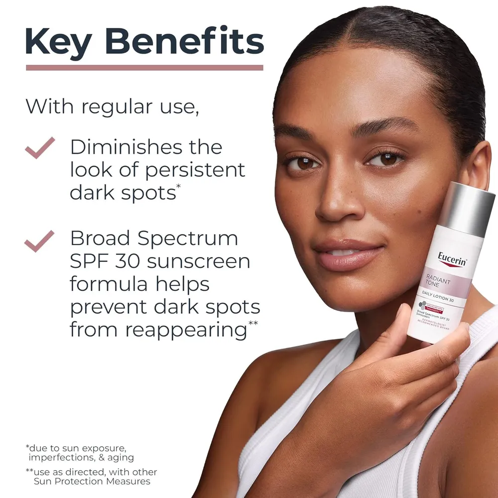 EUCERIN RADIANT TONE LOCIÓN FACIAL SPF 30 ANTIMANCHAS 1.7 FL OZ / 50 ML