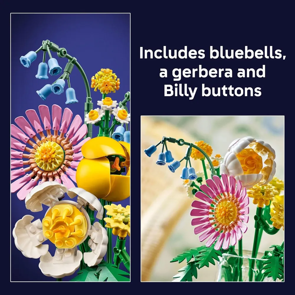 Lego Botanicals Petite Sunny Bouquet, set de flores DIY y decoración