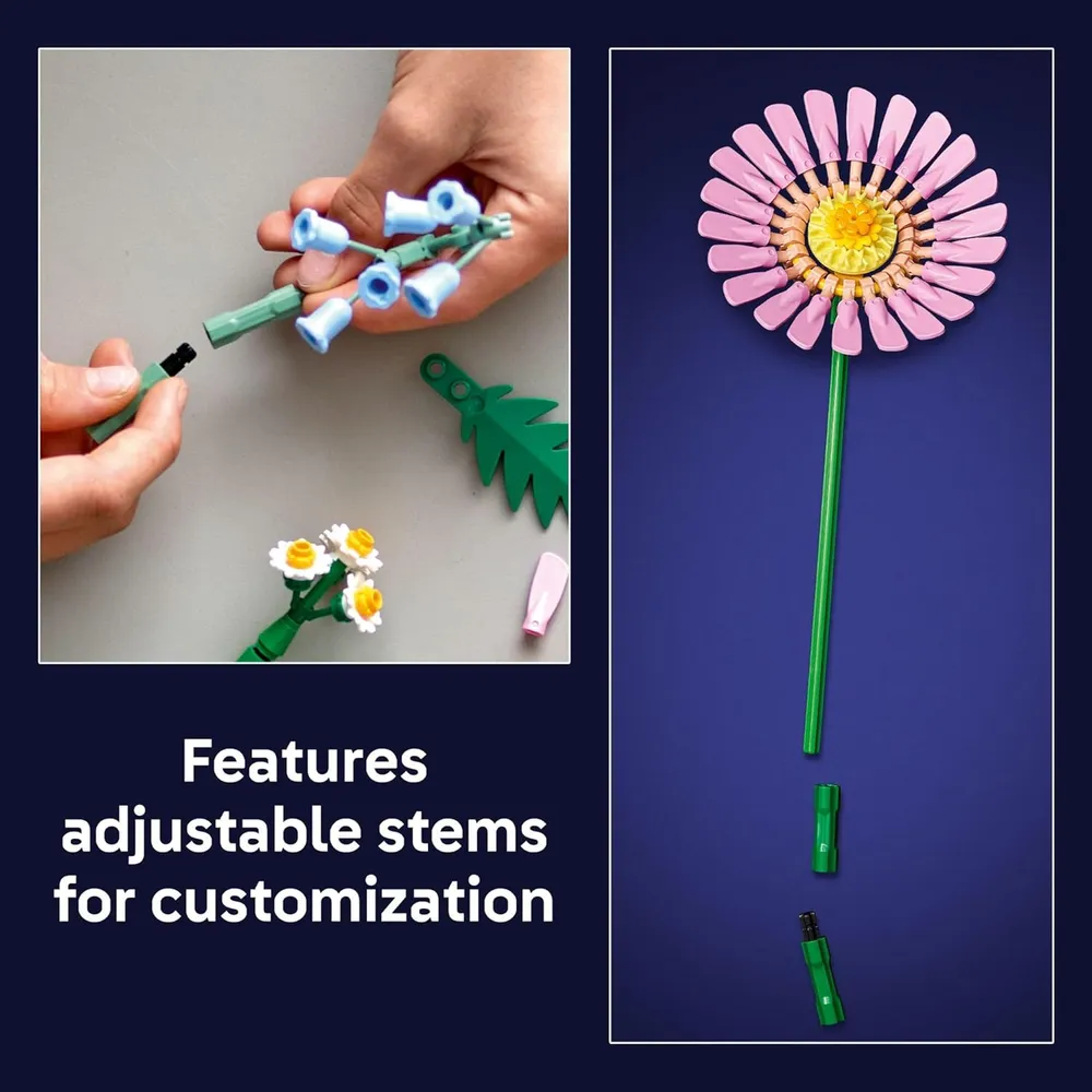 Lego Botanicals Petite Sunny Bouquet, set de flores DIY y decoración