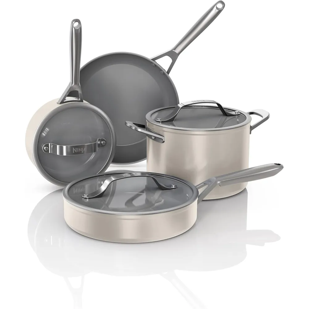 Ninja set cocina CW39007ST Ceramic Pro 7 piezas, cerámica antiadherente | Piedra