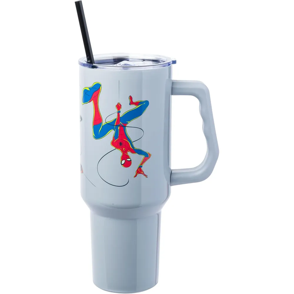 b0dk2h6d3f_0_webp.webp Marvel | Vaso de acero inóxidable con asa y pajita de 40 OZ | Spiderman Gris