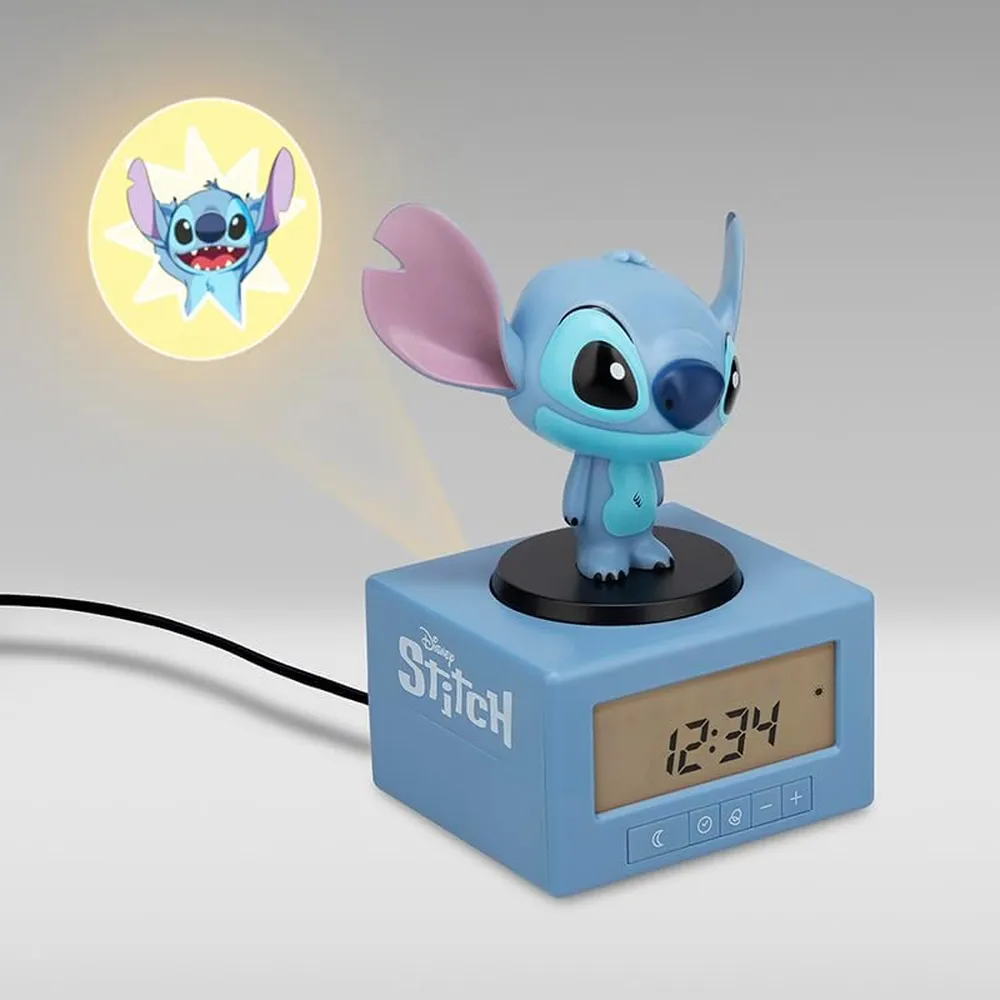 Paladone Stitch, reloj despertador proyector infantil oficial